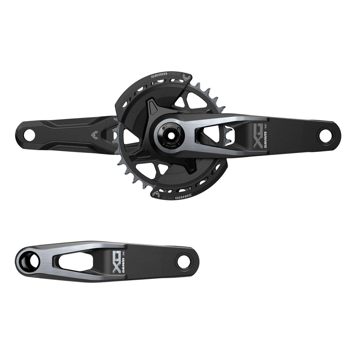 SRAM X0 Eagle T-Type V2 Crankset, 165mm, 32t, DUB Wide, Q174, 55mm Chainline, Black