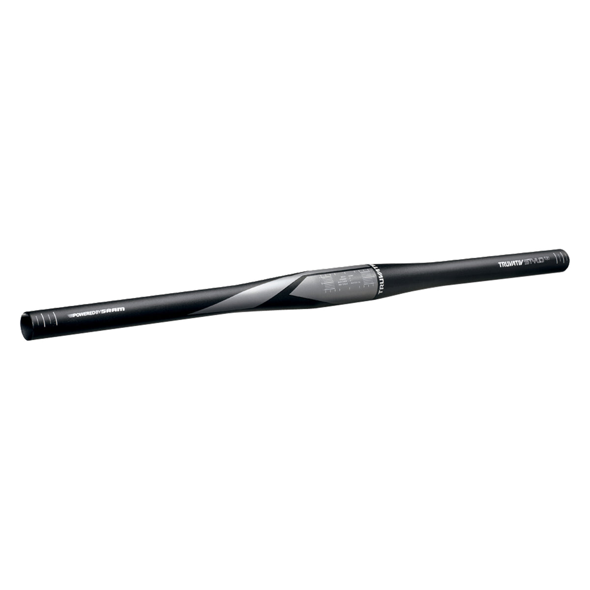 Truvativ Stylo T20 Flat Bar, 600mm x 31.8mm, 5 Degree Backsweep, Blast Black