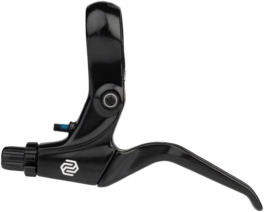 Promax Xl 378 Brake Lever Set Long Pull, 2 Finger, Tooled Reach Adjust, For Linear Pull Brakes, Black