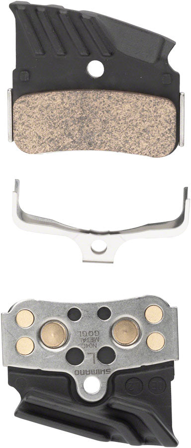 Shimano N04 C Mf Disc Brake Pads And Springs Metal Compound, Finned Alloy And Stainless Steel Back Plate, One Pair