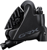 Shimano GRX ST-RX600 Shift/Brake Lever with BR-RX400 Hydraulic Disc Brake Caliper - Left/Front, 2x, Flat Mount Caliper, Black