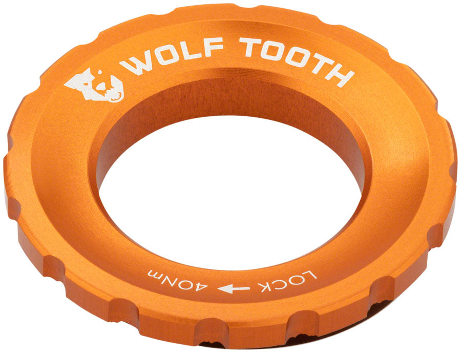Wolf Tooth Center Lock Rotor Lockring External Splined, Orange