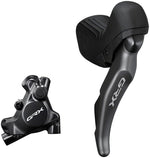 Shimano Grx St Rx820 Shift/Brake Lever With Br Rx820 Hyd Disc Brake Caliper Right/Rear 12 Speed Flat Mount Caliper For 25mm Mount