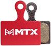 MTX Red Label RACE Disc Brake Pads - Ceramic/Kevlar Compound, Shimano Road XTR 9100 / GRX / Dura-Ace Road, 2-Piston, Single Set