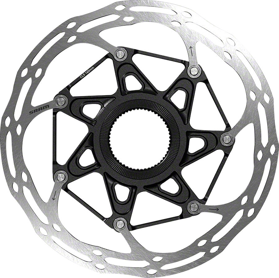 Sram Center Line X Disc Brake Rotor 180mm, Center Lock, Silver/Black