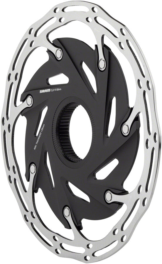 Sram Center Line Xr Disc Brake Rotor 160mm, Center Lock, Silver/Black