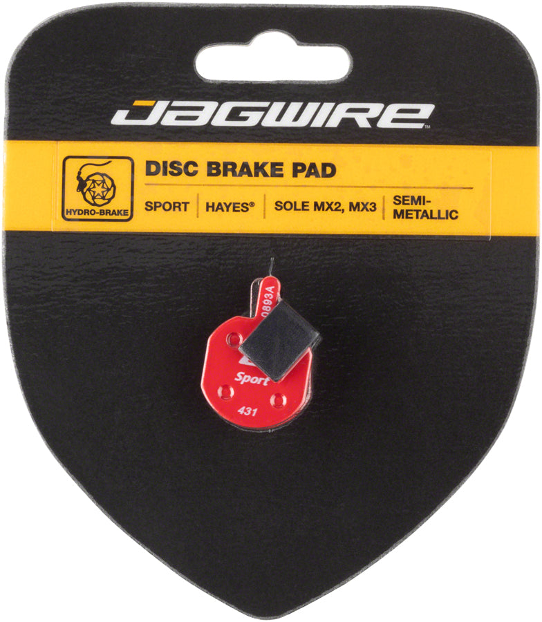 Jagwire Mountain Sport Semi Metallic Disc Brake Pads For Hayes Cx, Mx, Sole