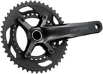 Shimano Grx Fc Rx600 10 Crankset 165mm, 10 Speed, 46/30t, 110/80 Bcd, Hollowtech Ii Spindle Interface, Black