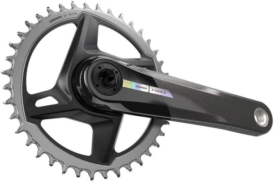 Sram Force 1 Wide Crankset 167.5mm, 12 Speed, 40t, Direct Mount, Dub Spindle Interface, Iridescent Gray, D2
