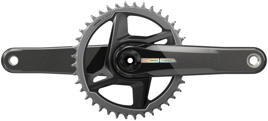 Sram Force 1 Wide Crankset 167.5mm, 12 Speed, 40t, Direct Mount, Dub Spindle Interface, Iridescent Gray, D2
