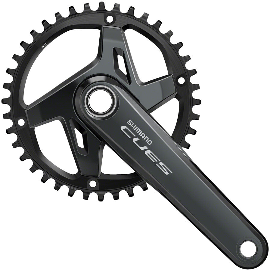 Shimano Cues Fc U8000 1 Crankset 170mm, 9/10/11 Speed, 40t, Asymmetric 96 Bcd, Hollowtech Ii, Black