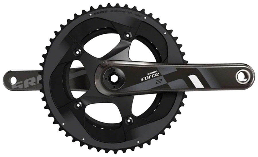Sram Force 22 Crankset 172.5mm, 11 Speed, 53/39t, 130 Bcd, Gxp Spindle Interface, Black