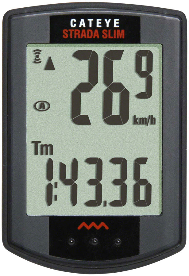Cat Eye Strada Bike Computer Wireless, Black