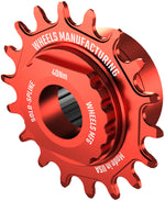 Wheels Manufacturing SOLO-SPLINE Micro Spline Single Speed Conversion Kit - 18t, For Shimano Micro Spline Hub Bodies, Red