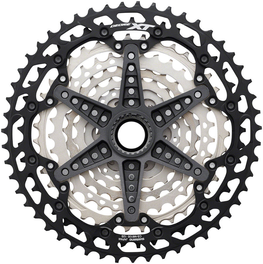 Shimano Xt Cs M8100 Cassette 12 Speed, 10 51t, Silver/Black, Micro Spline