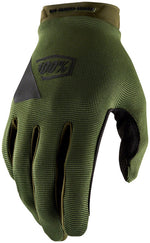 100% Ridecamp Gloves Army Green/Black L