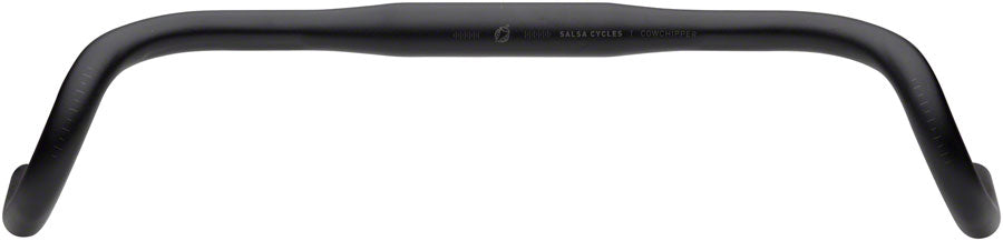 Salsa Cowchipper Drop Handlebar - 31.8mm Clamp, 46cm Width, Aluminum, Black