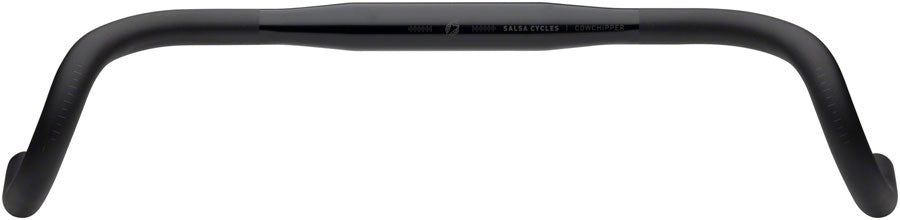 Salsa Cowchipper Deluxe Drop Handlebar 31.8mm Clamp, 48cm Width, Aluminum, Black