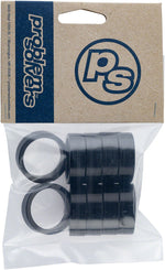 Problem Solvers Headset Stack Spacer 28.6, 10mm, Aluminum, Black, Bag Of 10