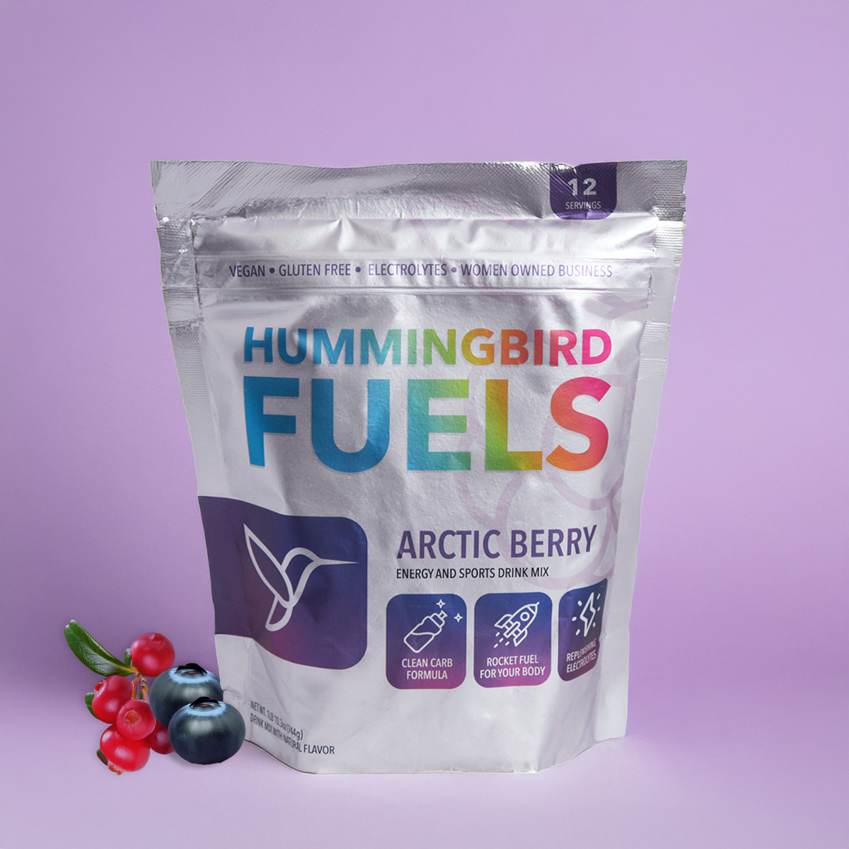 Hummingbird Fuels High Carb Drink Mix - Arctic Berry