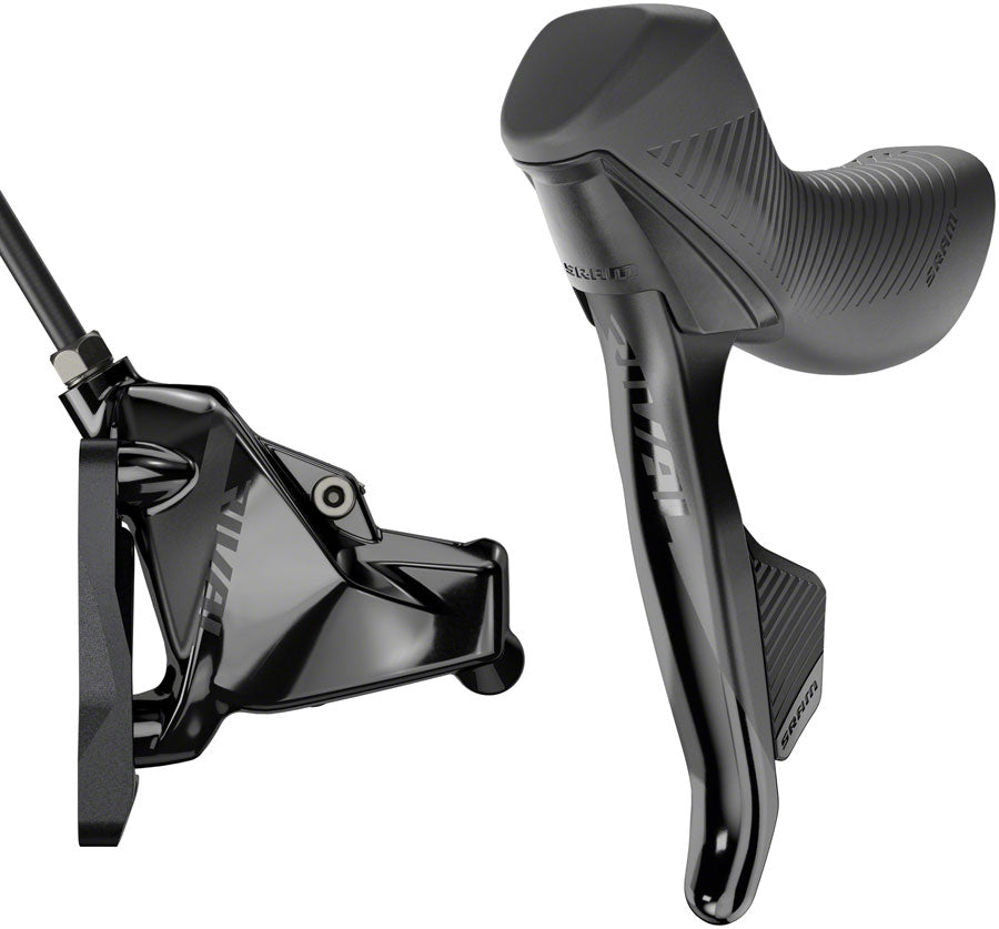 Sram Rival E Tap Axs Hrd Shift/Brake Lever And Hydraulic Disc Caliper Left/Front, Flat Mount 20mm Offset, 950mm Hose, Black, D1