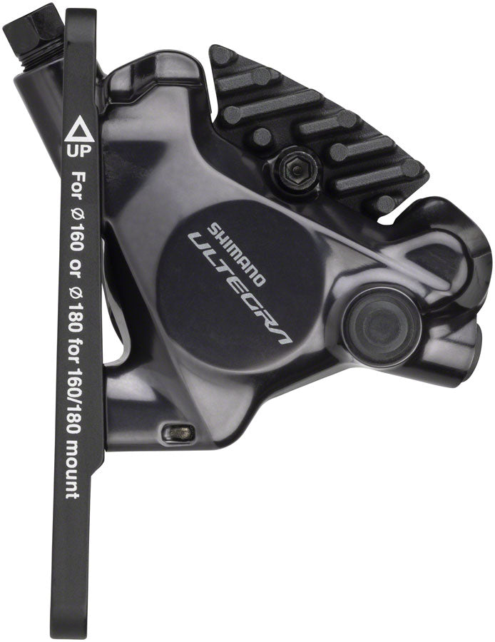Shimano Ultegra ST-R8170F Di2 Shift/Brake Lever with BR-R8170 Hydraulic Disc Brake Caliper - Left/Front, 2x, Flat Mount, Black