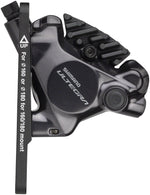 Shimano Ultegra ST-R8170F Di2 Shift/Brake Lever with BR-R8170 Hydraulic Disc Brake Caliper - Left/Front, 2x, Flat Mount, Black