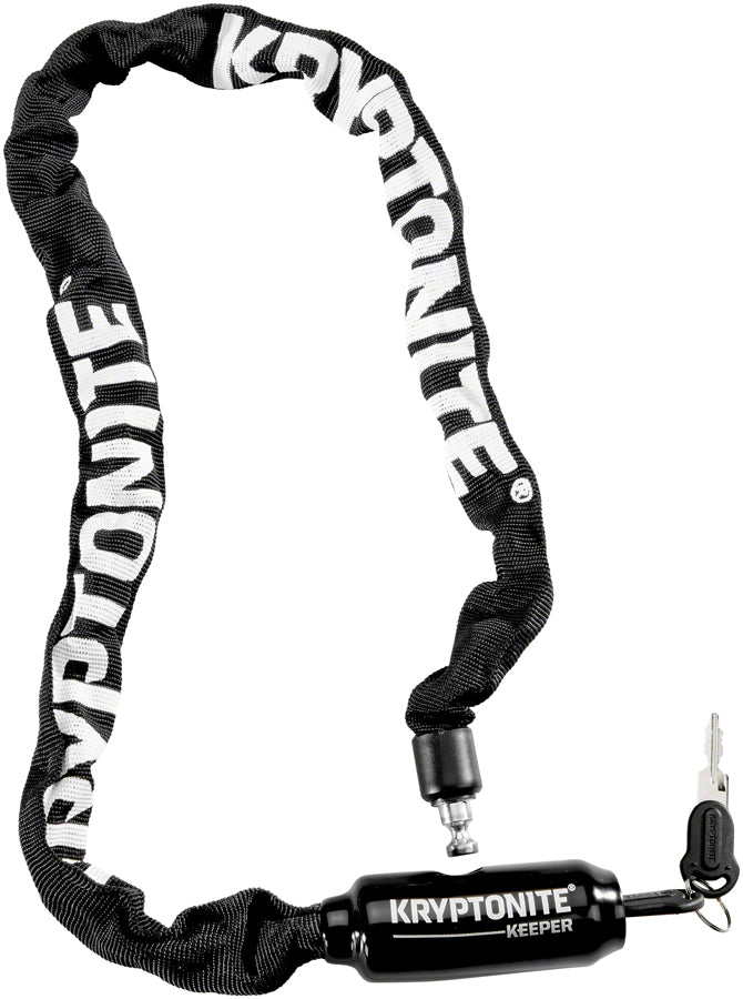 Kryptonite Keeper 585 Integrated Chain Lock 85cm (2.8'), 5mm, Keyed, Black