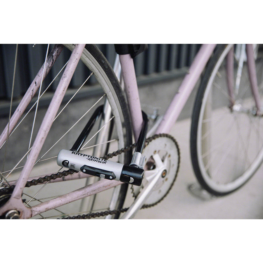 Kryptonite Krypto Lok U Lock 4 X 9 Keyed Black Includes Bracket