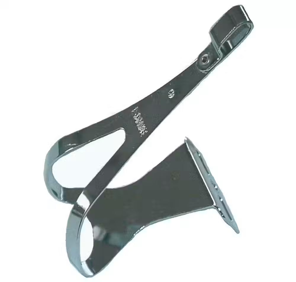 MKS Deep Steel Toe Clips, Medium, Chrome, Pair