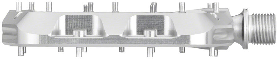 Wolf Tooth Waveform Pedals | Large Silver Bike Pedals