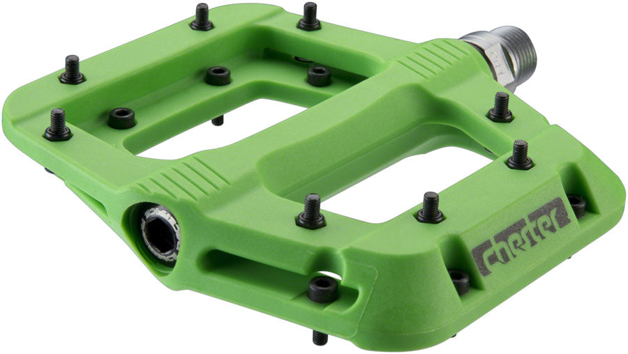 Race Face Chester Pedals Platform, Composite, 9/16", Green