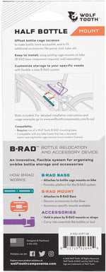 B Rad Double Barrel Bottle Cage Adapter
