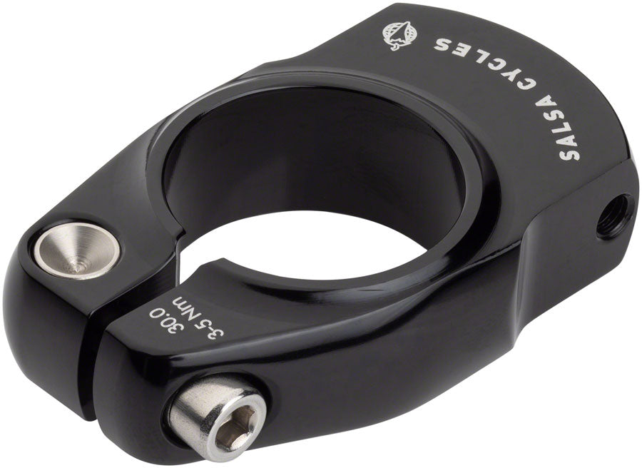 Salsa Rack Lock Seatpost Clamp 30.0mm, Bolt On, Black