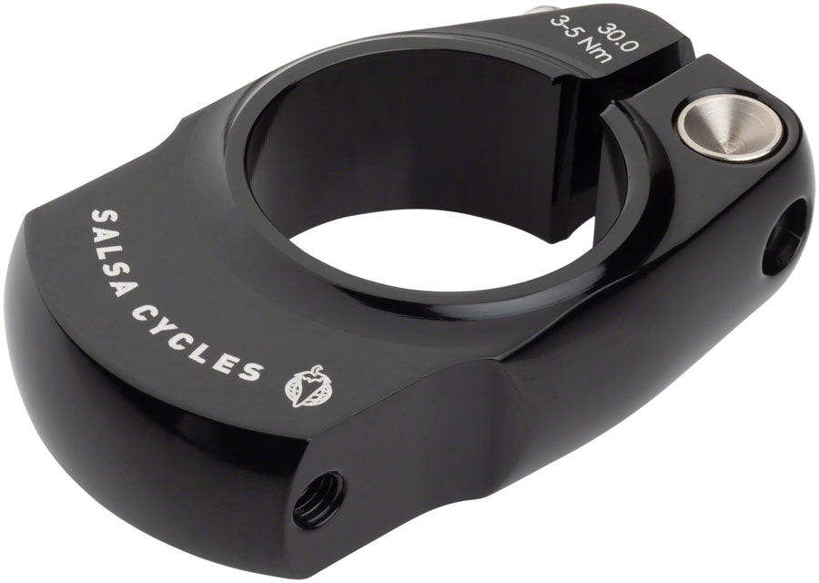 Salsa Rack Lock Seatpost Clamp 30.0mm, Bolt On, Black