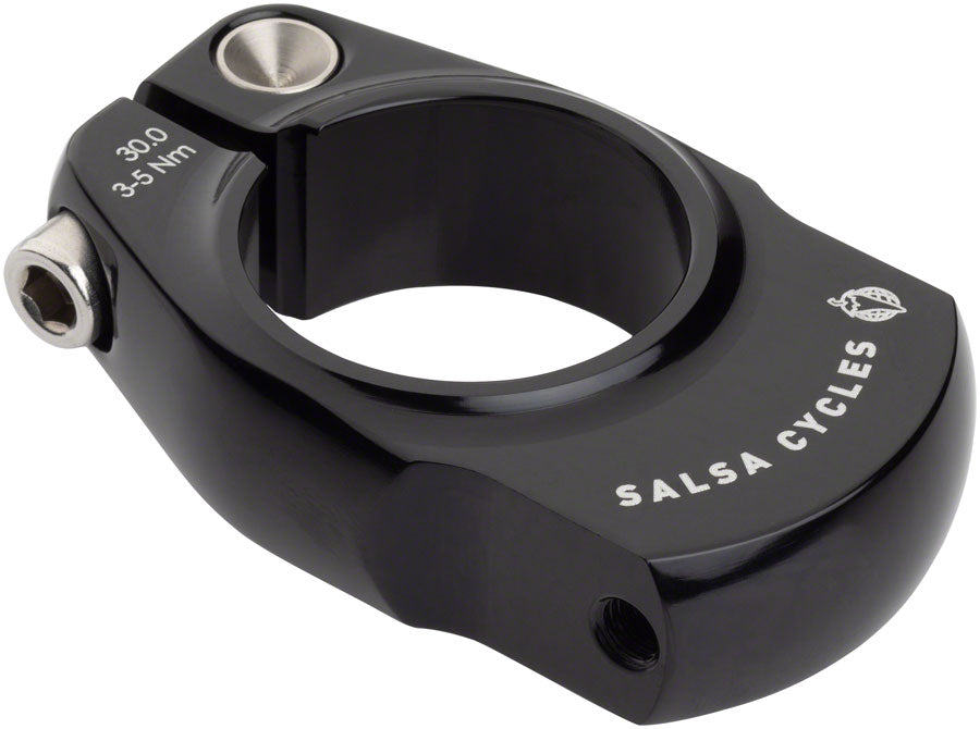 Salsa Rack Lock Seatpost Clamp 30.0mm, Bolt On, Black