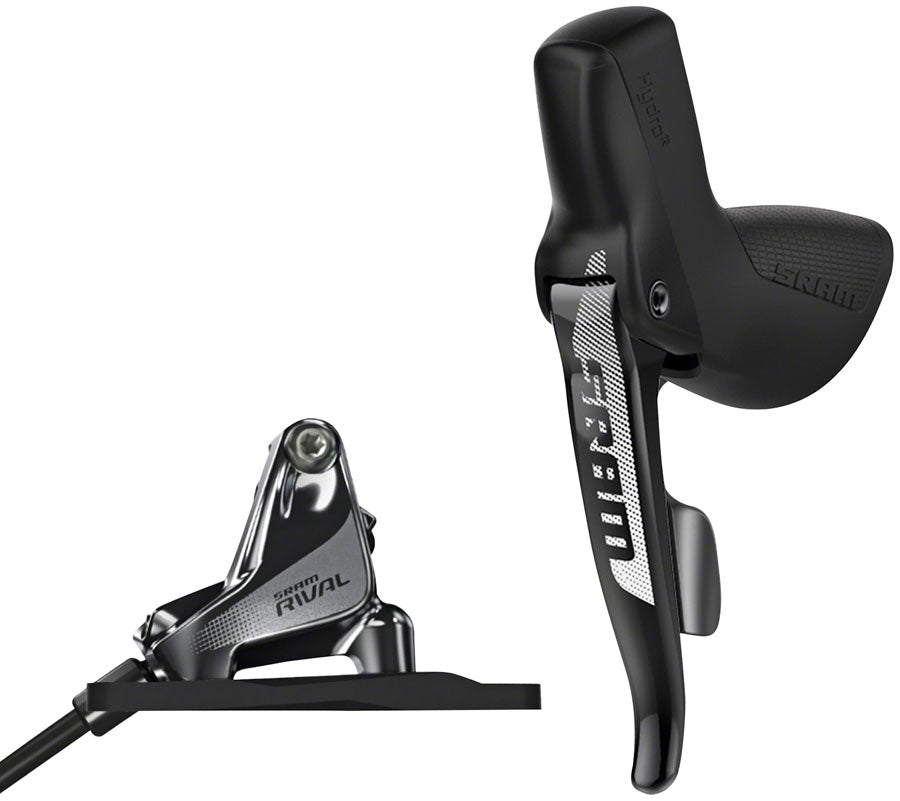 Sram Rival 1 Disc Brake And Cable Actuated Dropper Remote Lever Left/Front, Flat Mount (20mm Offset), Black, A1