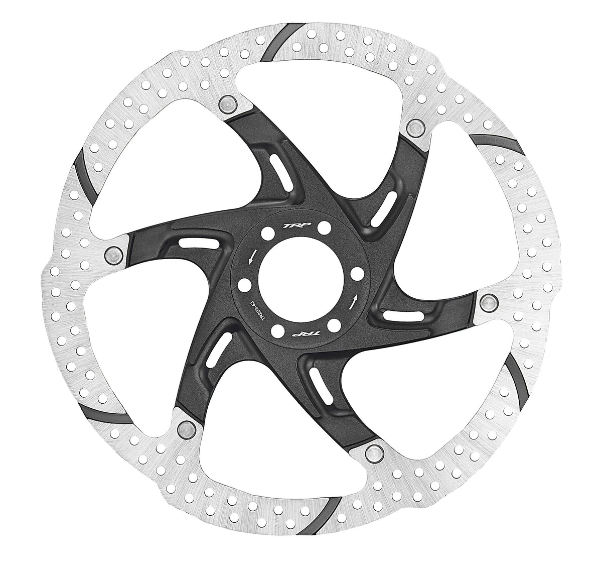 TRP TR43 Brake Rotor, 203mm, 1.8mm, 6-Bolt, Two-Piece, Silver