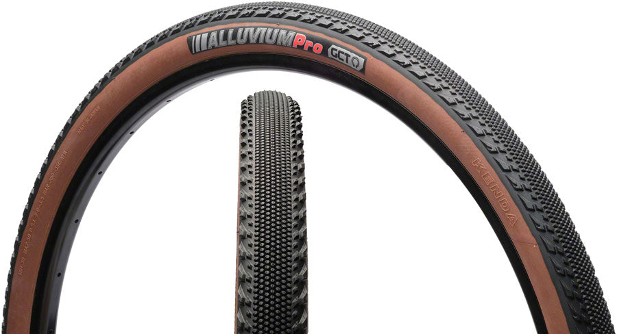 Kenda Alluvium Pro Tire 700 X 40, Tubeless, Folding, Coffee Sidewall, 120tpi, Gct