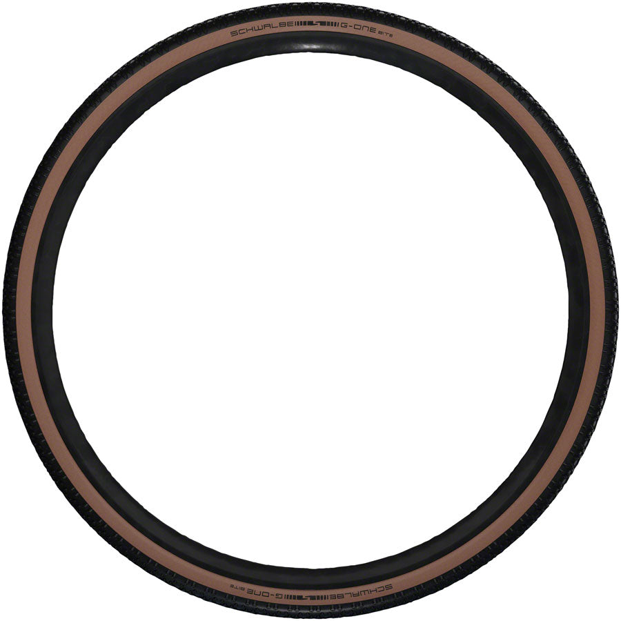 Schwalbe G One Bite Tire 700 X 38, Tubeless, Folding, Black/Bronze, Performance Line, Race Guard, Addix