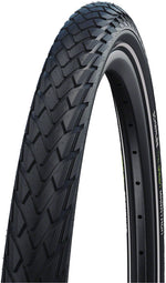Schwalbe Green Marathon Tire 27 X 1 1/4, Clincher, Wire, Black/Reflective, Performance Line, Green Guard, Twin Skin, Addix