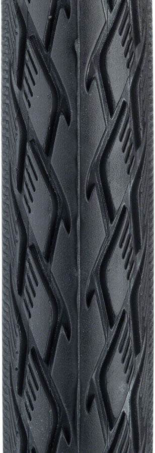Schwalbe Marathon Tire, 700x35 Wire Bead Black With Reflective Sidewall And Green Guard Protection