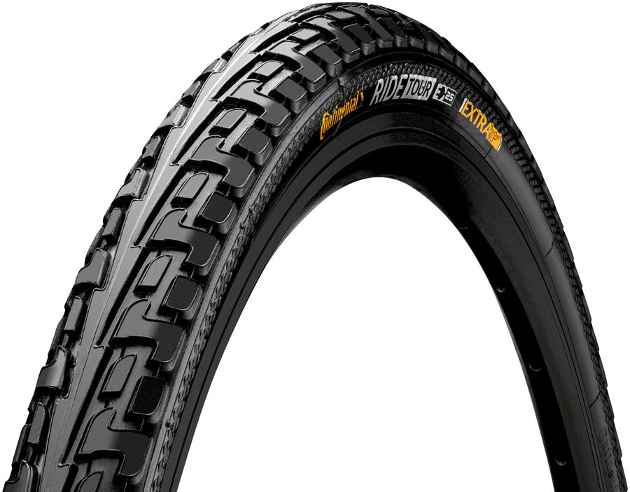Continental Ride Tour Tire 27 X 1 1/4, Clincher, Wire, Black, Extra Puncture Belt, E25