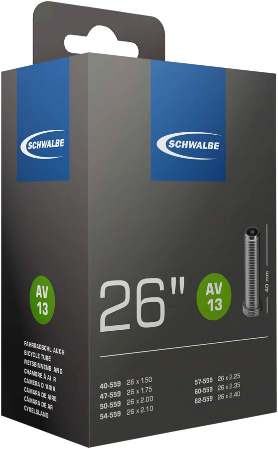 Schwalbe Standard Tube 26 X 1.5 2.5, 40mm Schrader Valve