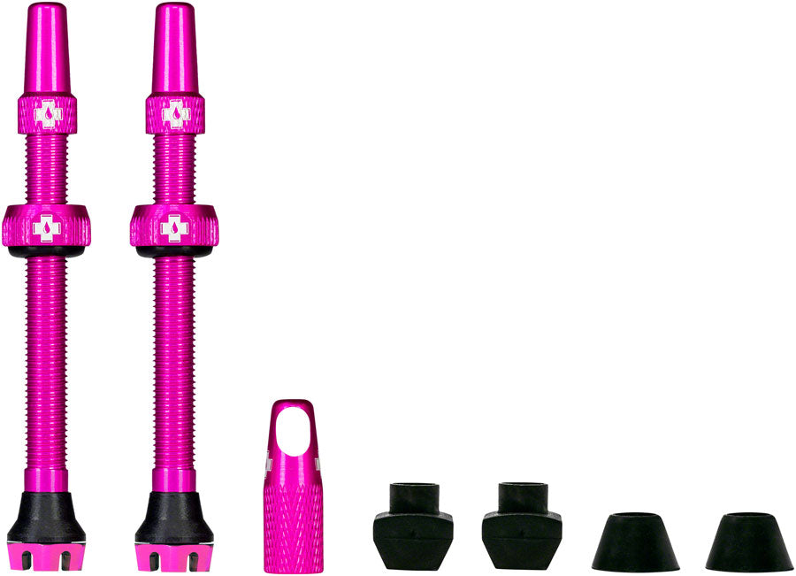 Muc Off V2 Tubeless Valve Kit Pink, 44mm, Pair