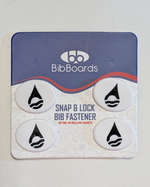 Good Weather Bib Fasteners, 4-Pack (BibBoards Snap & Lock)