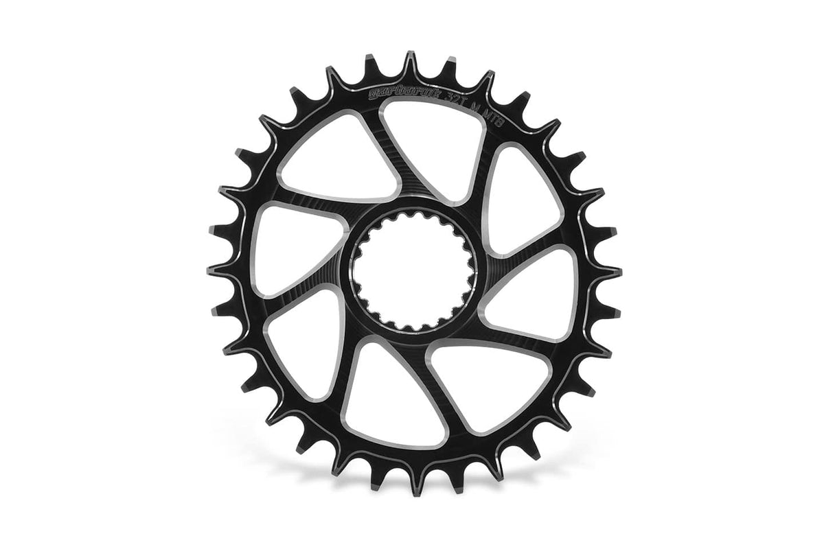 Garbaruk Oval Direct Mount Chainring, 32t, for Shimano M7100 / M8100, Narrow-Wide, Black
