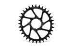 Garbaruk Oval Direct Mount Chainring, 32t, for Shimano M7100 / M8100, Narrow-Wide, Black