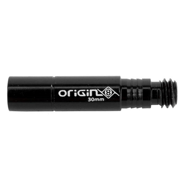 Origin8 External Valve Extender - Presta, Alloy, Black, Pair