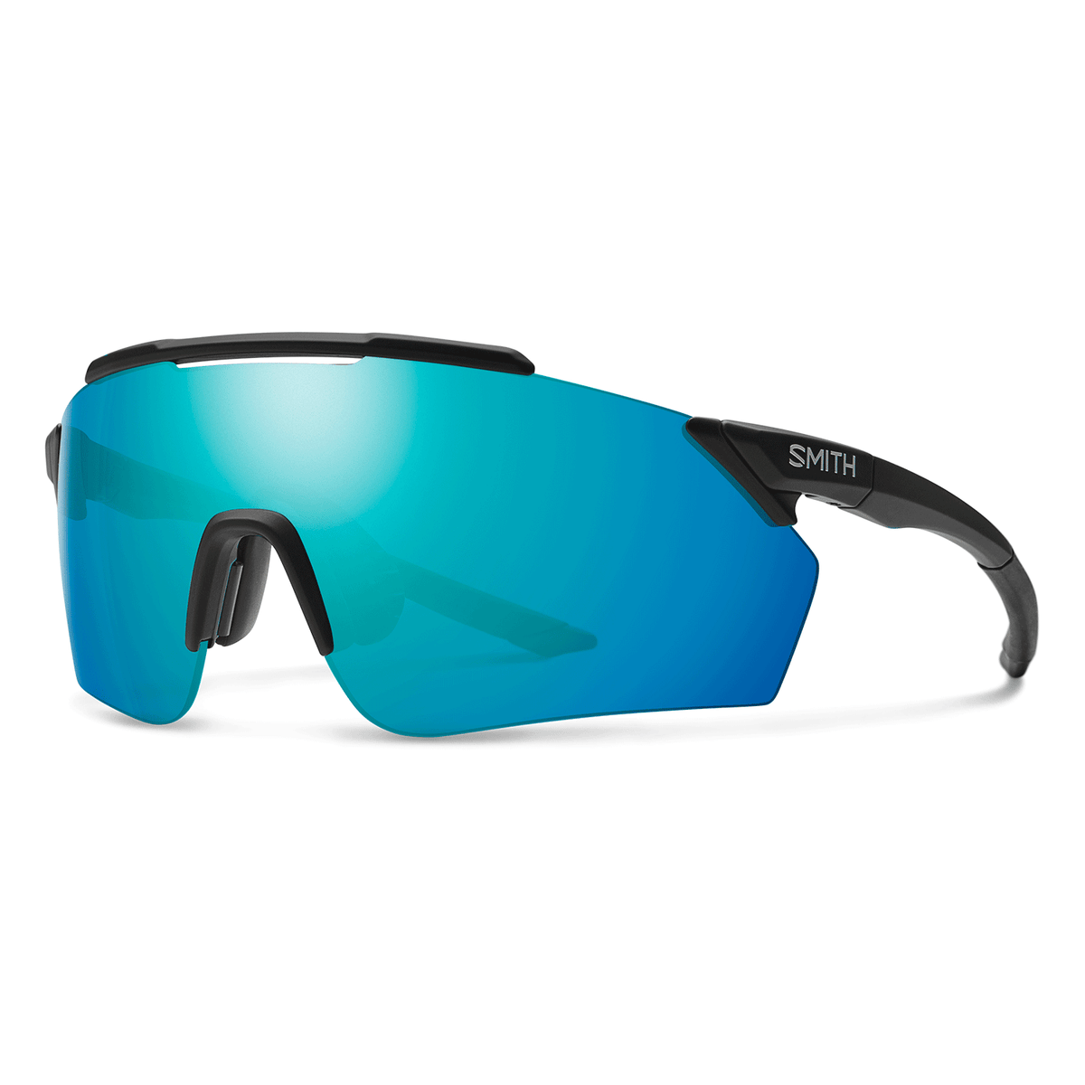 Smith Ruckus Sunglasses, Matte Black, ChromaPop Opal Mirror